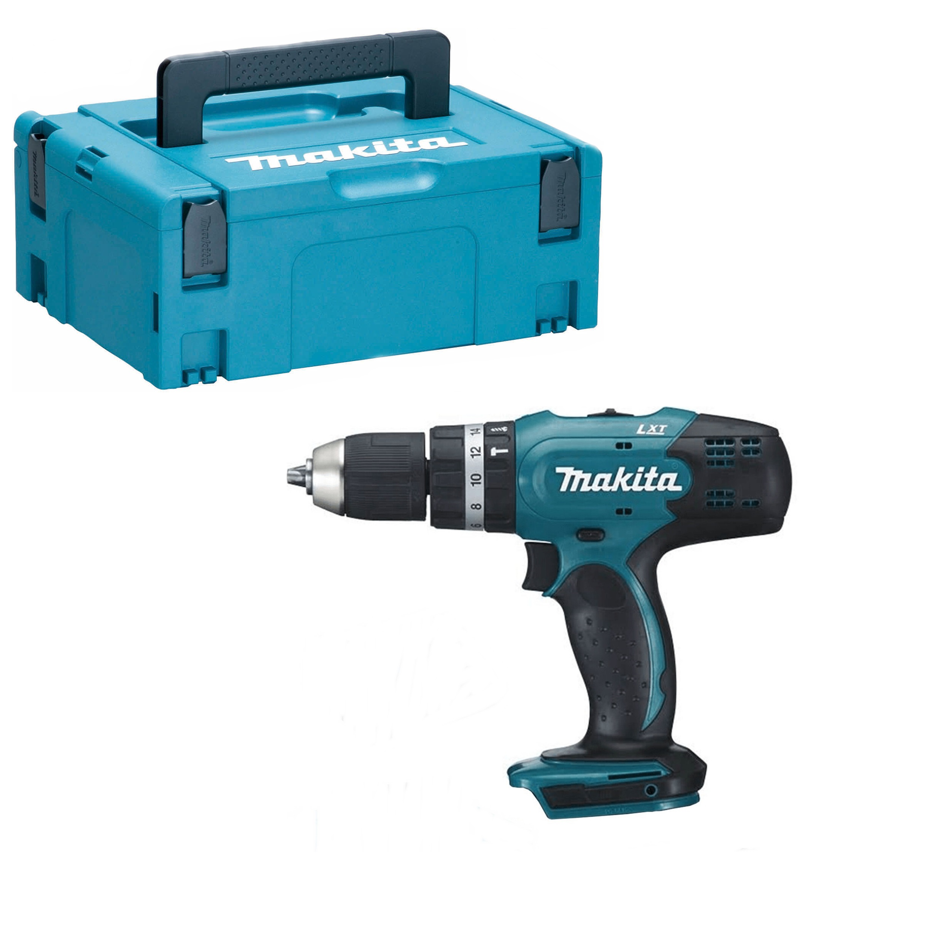 Makita DHP453ZJ Akku-Schlagbohrschrauber 18V ohne Akku ohne Lader im Makpac