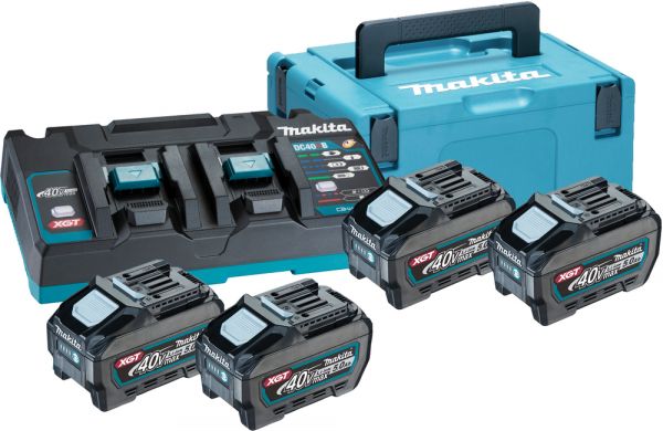 Makita 191U42-2 Power Source-Kit 40V 4x 5,0Ah Batterie + Lader im Makpac