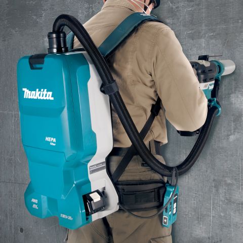 Makita DVC665ZU Aspirapolvere a zaino a batteria 18V senza batteria senza caricabatterie 