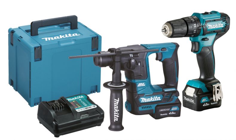 Makita CLX235SMJ Combo Kit 12V 2x 4Ah Makpac (HP333D + HR166D)