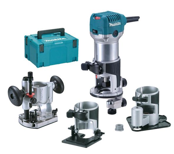 Makita RT0700CX3J Multifunktion-Oberfräse 710W im Makpac