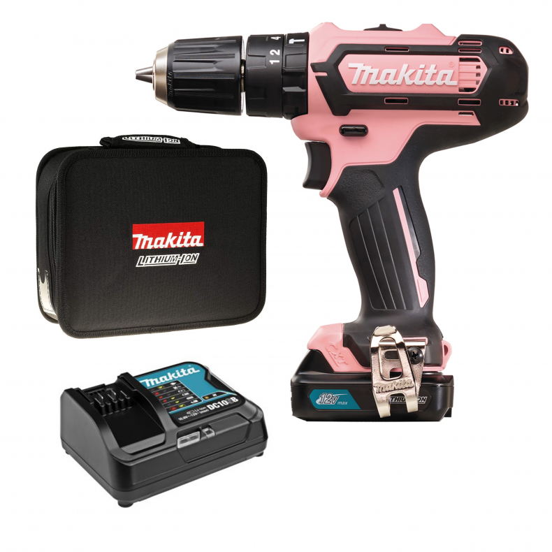 Makita HP333DSAP1 Akku-Schlagbohrschrauber 12V  2,0 Ah + Lader Transporttasche 
