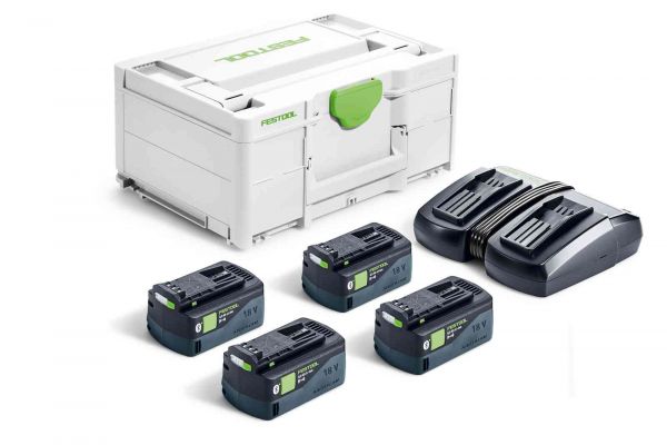 Festool SYS 4x5.0Ah energy set batteria 18V + caricabatteria in valigetta 577709