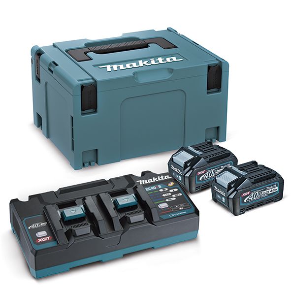 Makita 191U00-8 Akku-Starterset 40V 2x 4,0Ah Batterie + Lader im Makpac