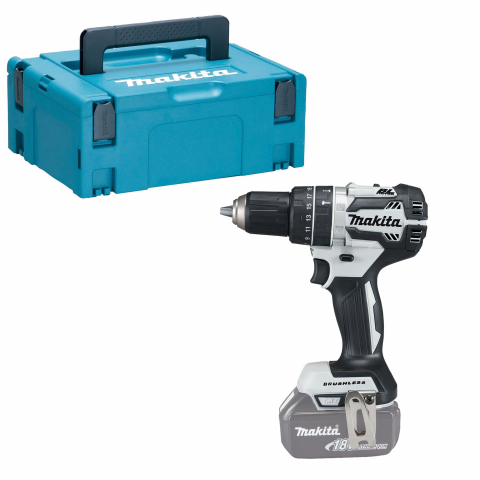 Makita DHP484ZWJ Trapano avvitatore a percussione 18v senza Batteria senza Caricatore Makpac 