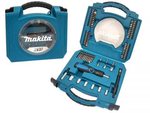 Makita D-42020 Set di Cacciavite a cricchetto 65 pz valigetta di trasporto