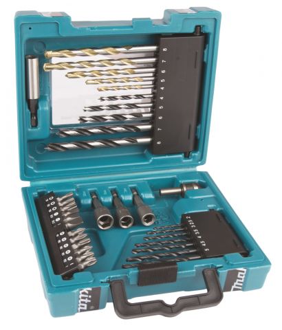 Makita D-36980 Bohrer - Bit - Set 34-tlg im Transportkoffer