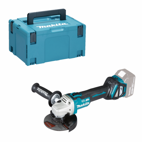 Makita DGA513ZJ Smerigliatrice angolare a batteria 18V 125mm senza batteria senza caricatore Makpac