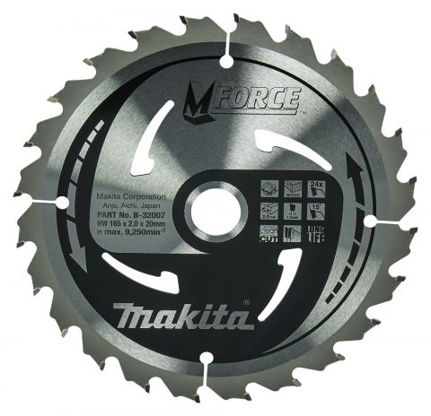 Makita B-32007 Kreissägeblatt M-Force 165x20 mm