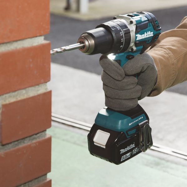 Makita DHP484RTJ Akku - Schlagbohrschrauber 18V 2x 5,0Ah Batterie + Lader im Makpac